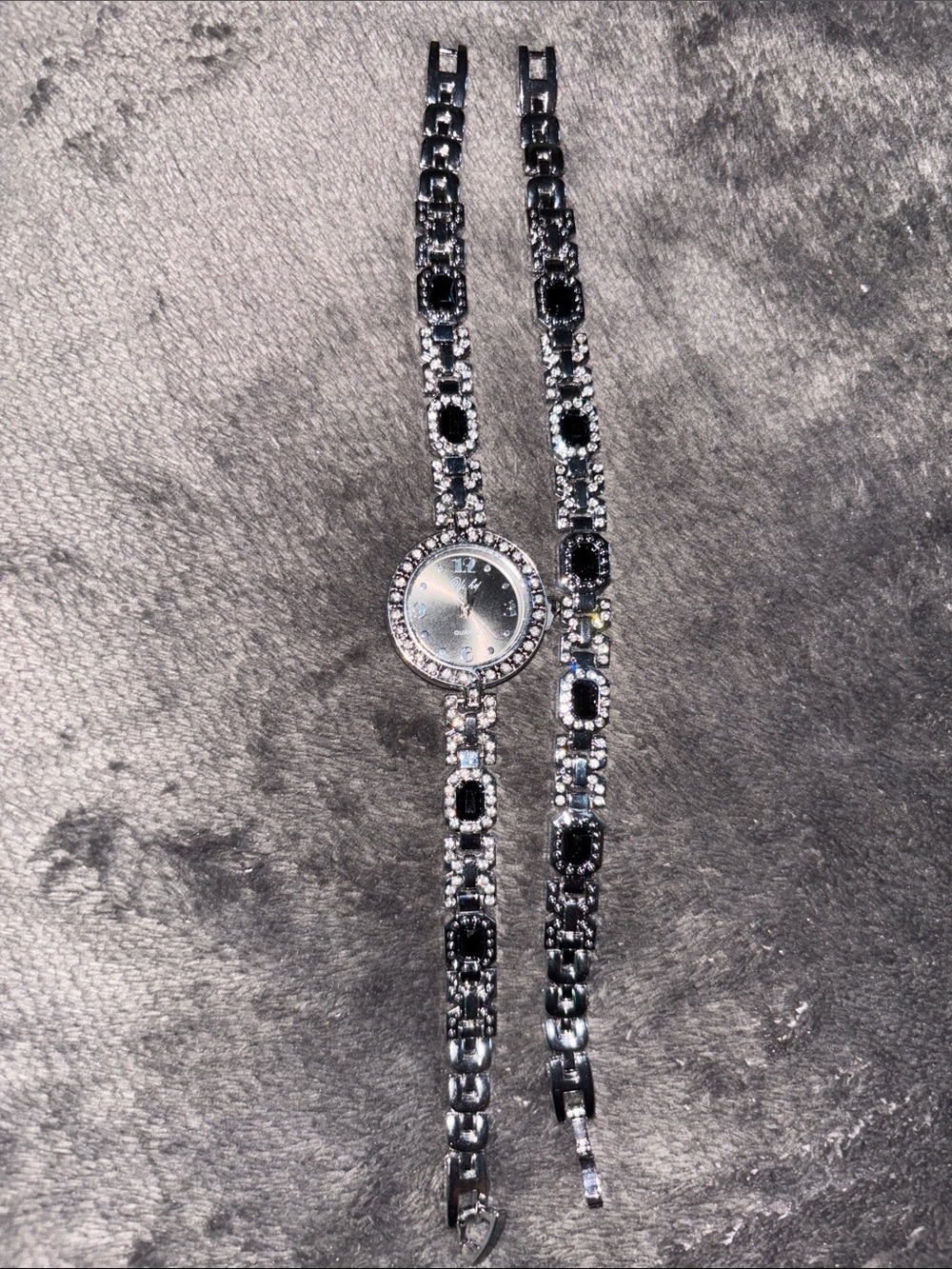 Crystal Accent Silver-Tone Women's Bracelet Watch